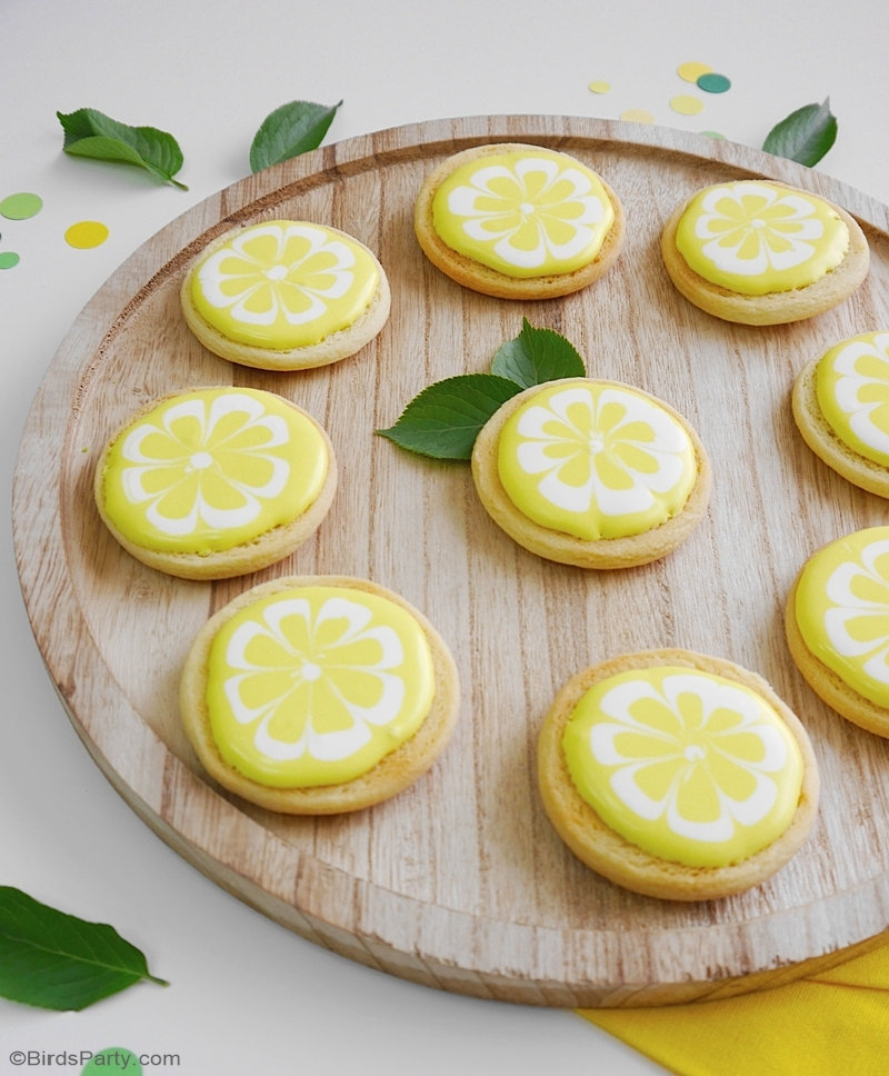 Lemon Decorated Sugar Cookies Party Ideas Party Printables Blog