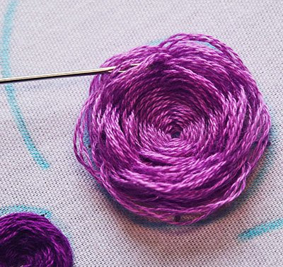 Hướng dẫn thêu hoa hồng - Hình 7