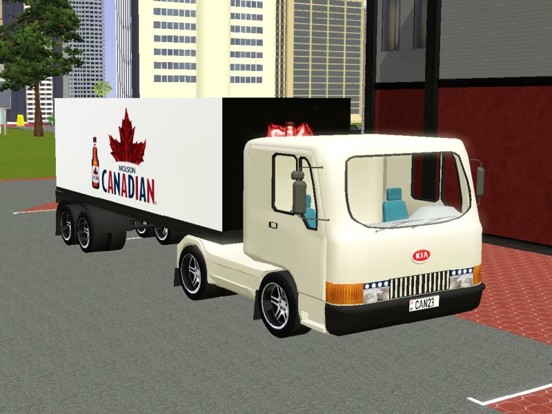 Simming In Magnificent Style Molson Canadian Beer Truck Molson Canadian Beer Truck