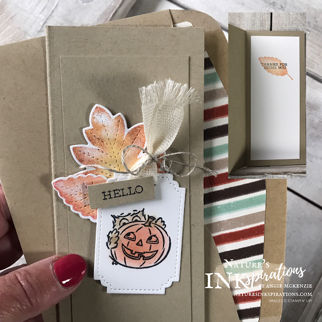 By Angie McKenzie for the Third Thursdays Blog Hop; Click READ or VISIT to go to my blog for details! Featuring the Love of Leaves and Have A Hoot Bundles from the Stampin' Up! Aug-Dec 2020 Mini Catalog for creating seasonal mini slim line cards; #leaves #naturesinkspirations #seasonalcards #nature #loveofleavesbundle #haveahootbundle #freeasabirdstampset #linenthread #autumnhues #fallcards #thankyoucards #stampinup #makingotherssmileonecreationatatime