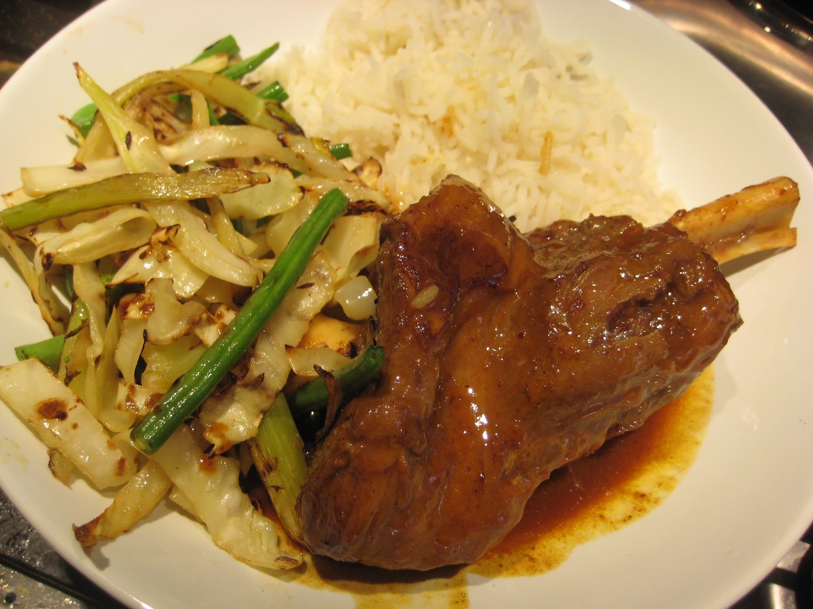 Lemon and Cheese Hyderabadi Lamb Shank