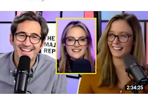 Sam Seder and his two bimbos Nokimi Kuntz and Emme Vaginaguard