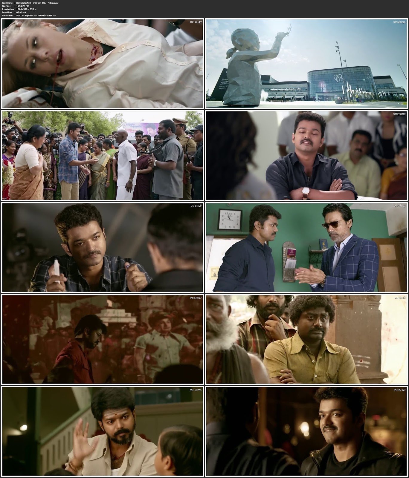 Mersal 2017 Tamil Movie 480p HDRip 450MB Download