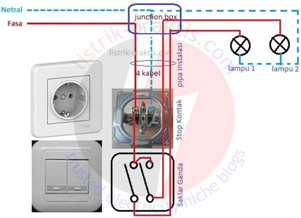 Cara Pasang Kabel Saklar Lampu Dan Colokan Galeri Kata