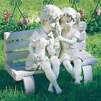 Estatuas de niños para el jardín