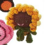 patron gratis muñeca flor amigurumi | free pattern amigurumi flower doll