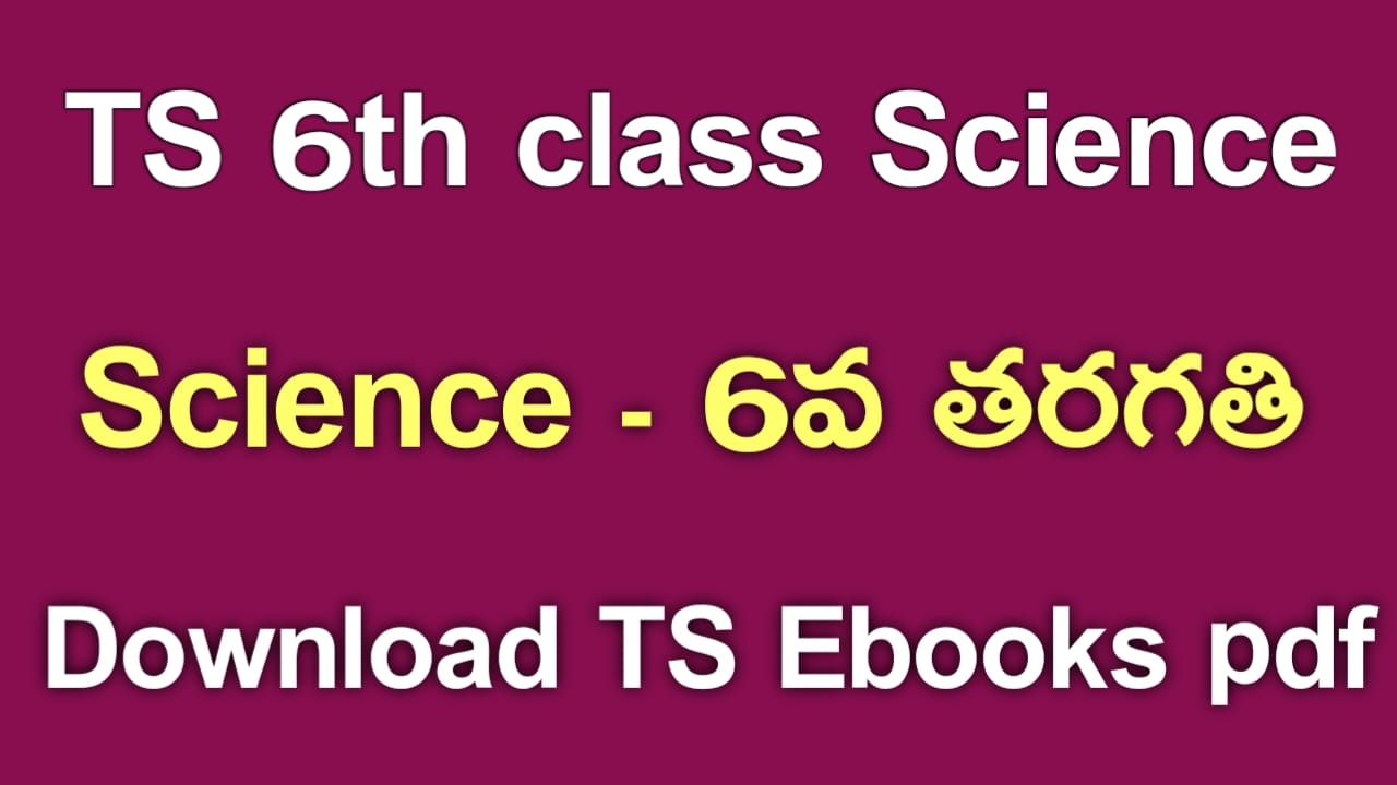 TS 6th Class Science Textbook PDf Download  TS 6th Class Science ebook