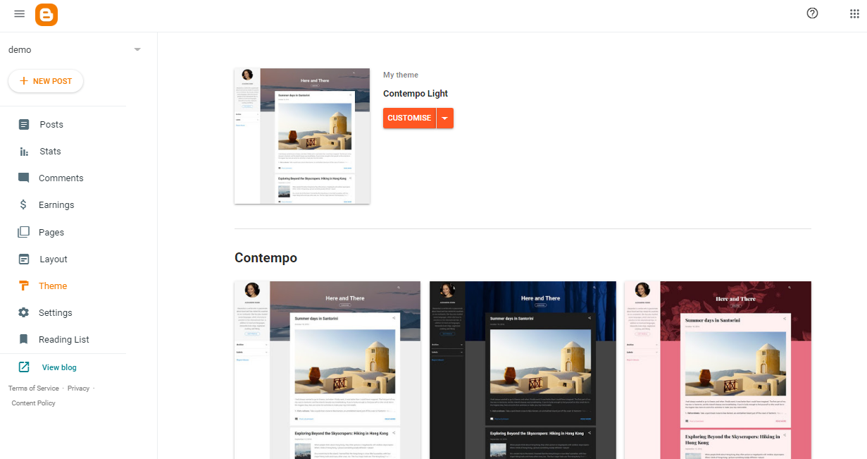 BLOGGER DASHBOARD TUTORIAL