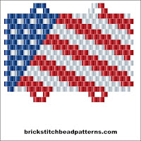 Free beginner brick stitch bracelet pattern color chart.