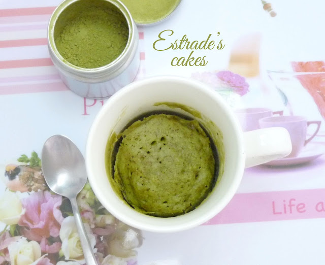 receta de mugcake de té matcha 1