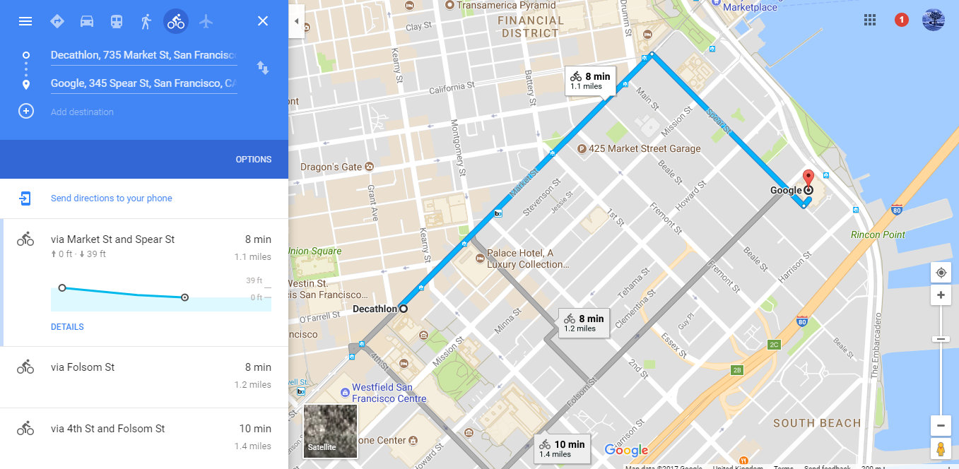 google maps decathlon