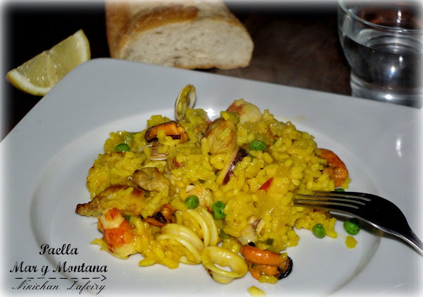 Paella mar y montaña