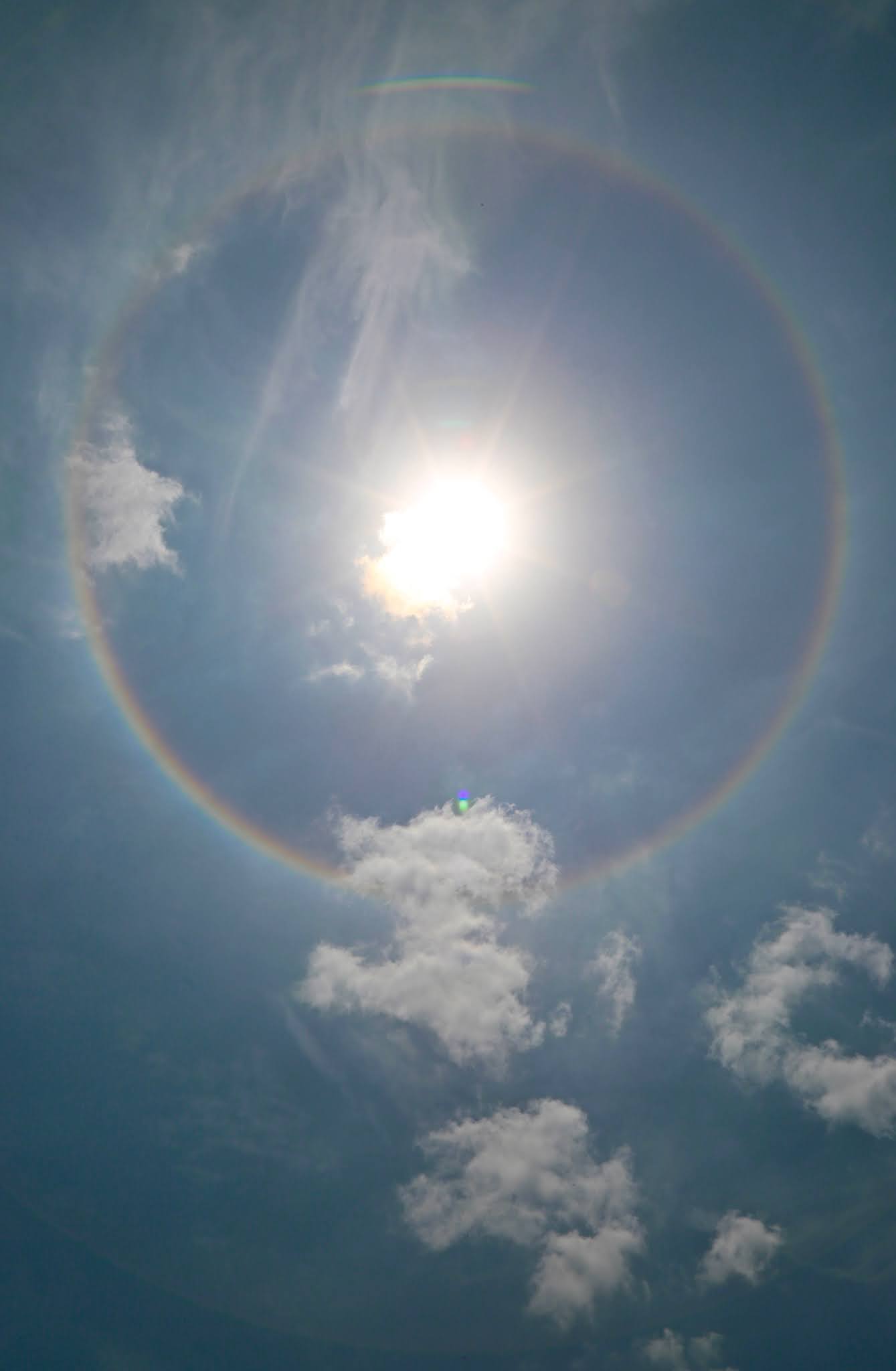 Recently, the people of Uttar Pradesh's Prayagraj were graced by an  awe-inspiring phenomenon called Sun Halo.