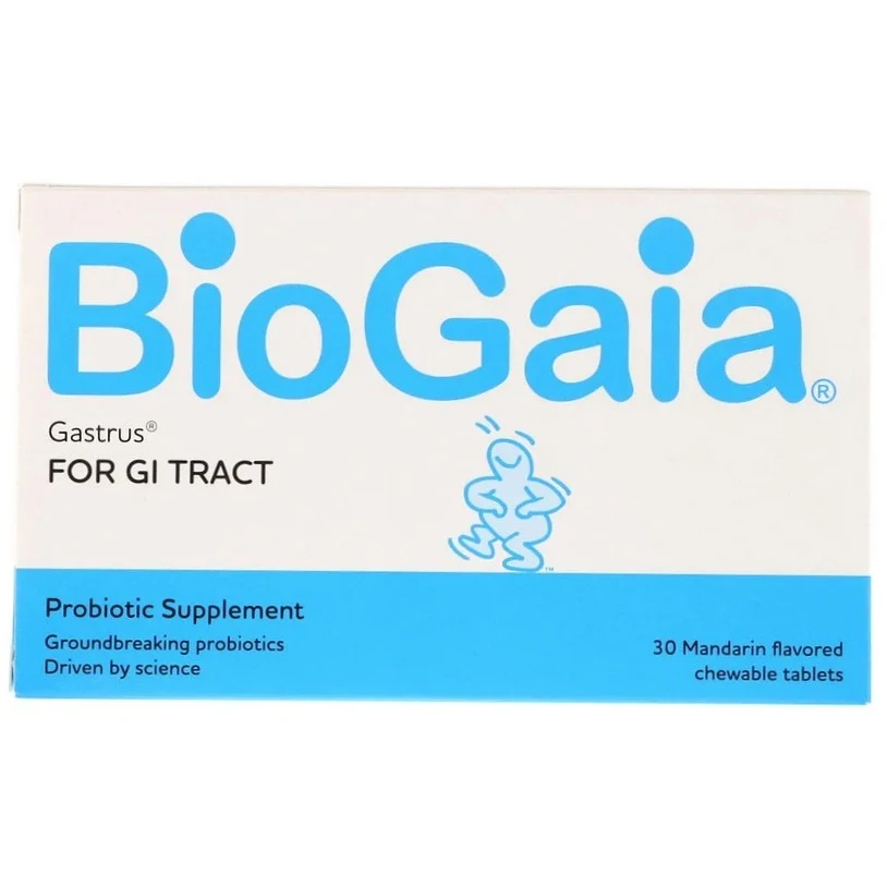 BioGaia, Gastrus For GI Tract, Mandarin, 30 Chewable Tablets