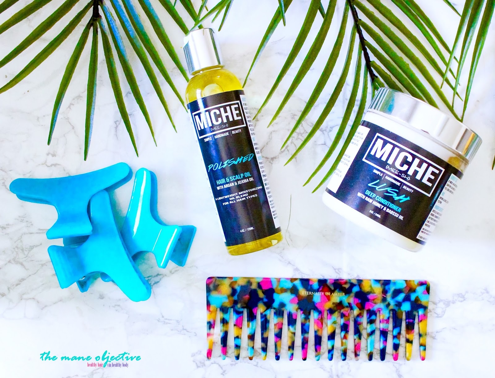 Review Miche LUSH Deep Conditioner and POLISHED Hair & Scalp Oil The