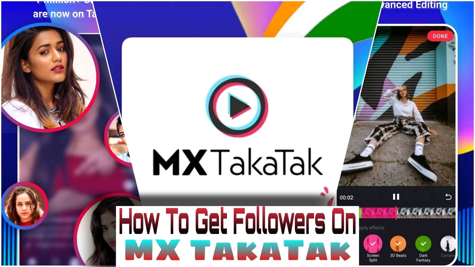 How to increase followers on Mx Takatak app mx takatak app par followers kaise badhaye