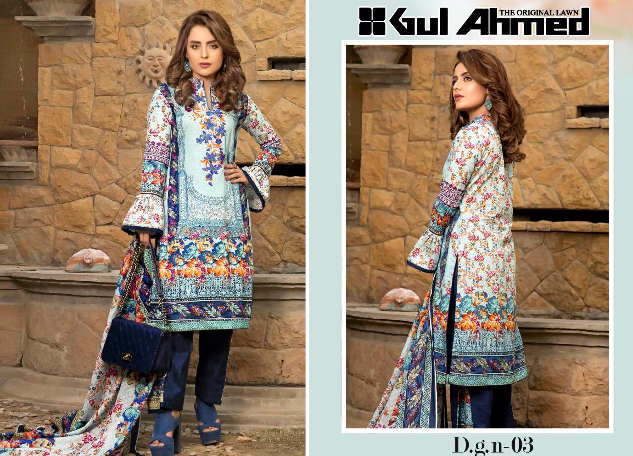 Gul ahmed Original lawn Pakistani Suits 