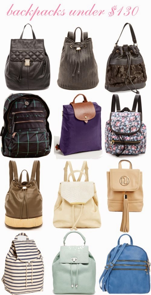 Cupcakes & Couture: Shopping List: Stylish Backpacks