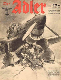 Luftwaffe Ju 87 Stuka on the cover of Der Adler magazine worldwartwo.filminspector.com