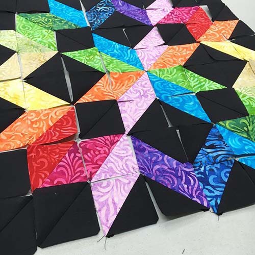 Rainbow Star Mini Quilt