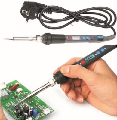 Daniu Soldering Iron with Electronic LCD Display and Adjustable Thermostat - PX-988 90W 220V EU Plug