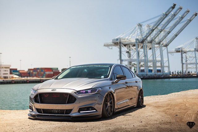 2013 Ford Fusion fitted with 20 Blaque Diamond BD-11s - Blaque Diamond Wheels