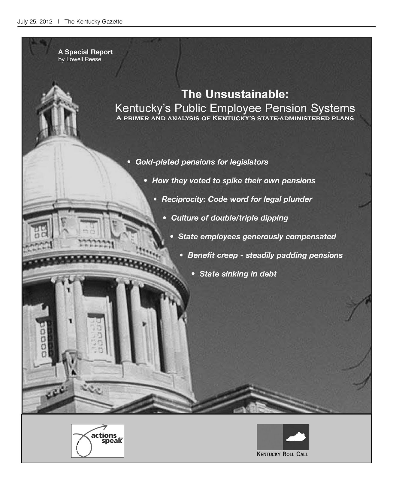 Kentucky's public employee pensions: A primer on the state's six systems and abuses