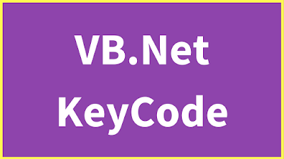 vb.net KeyCode