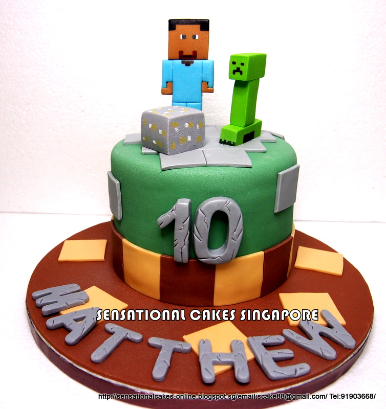 The Sensational Cakes MINECRAFT MINI CAKE W CUPCAKES SET