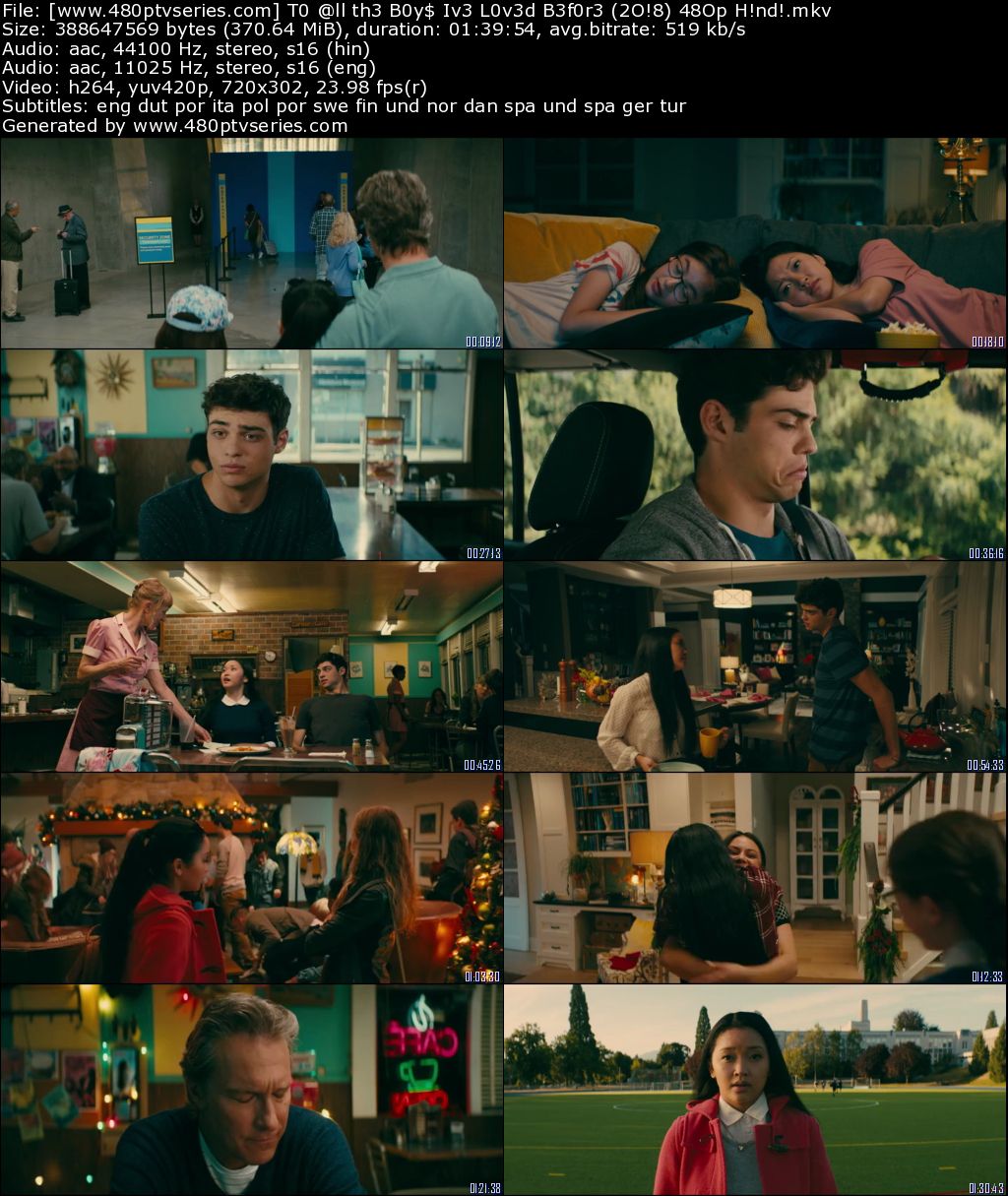 To All the Boys I've Loved Before (2018) 350MB Full Hindi Dual Audio Movie Download 480p Web-DL Free Watch Online Full Movie Download Worldfree4u 9xmovies