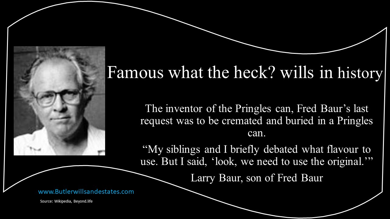 Estate Law Canada Famous wills in history