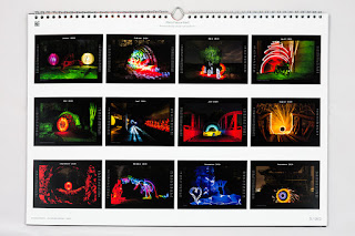 Wandkalender Kunstkalender Lichtkunst Lightpainting Light Art Performance Photography
