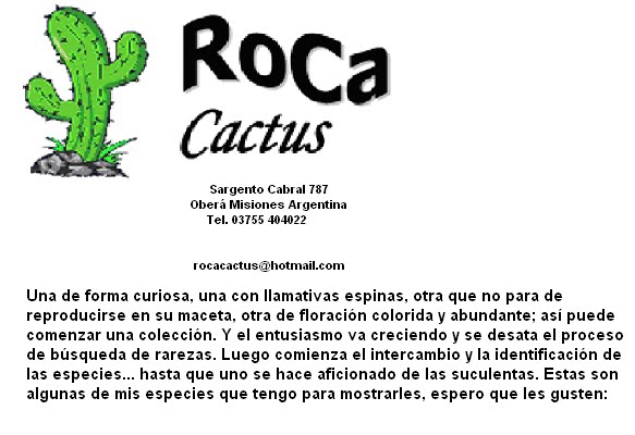 Vivero RoCa Cactus