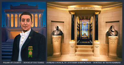Pillars of Charity. House of the Temple. Supreme Council, 33°. Scottish Rite, SJ. Portrait by Travis Simpkins