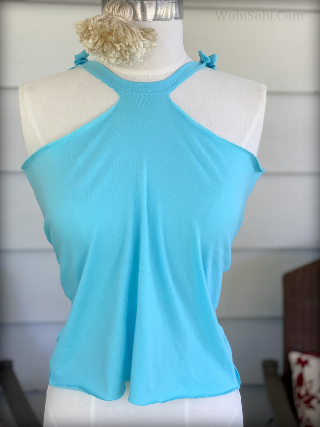 WobiSobi: Upside down Tee, Turned into a Halter.