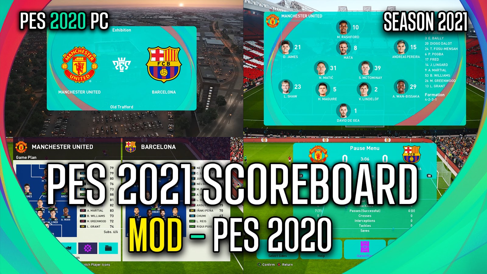 Pes 2020 Rt Scoreboard Pes 2021 Mod By Rean Tech Download Install On Pc