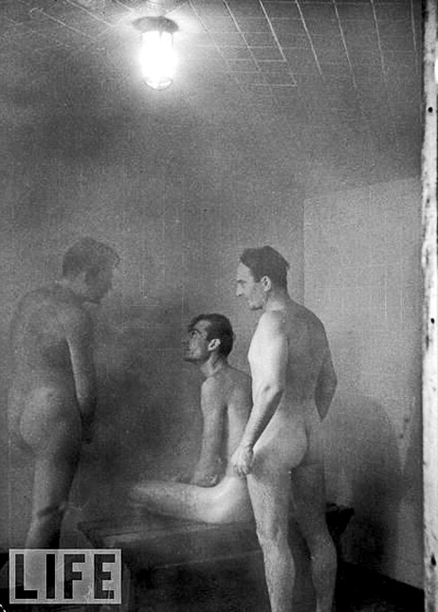 I acquired this LIFE Archive photo of a steam room before I knew Larry K. 