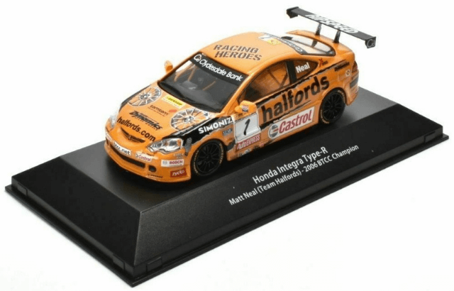 atlas btcc collection, british touring cars champions collection, honda integra type-r 1:43 matt neal