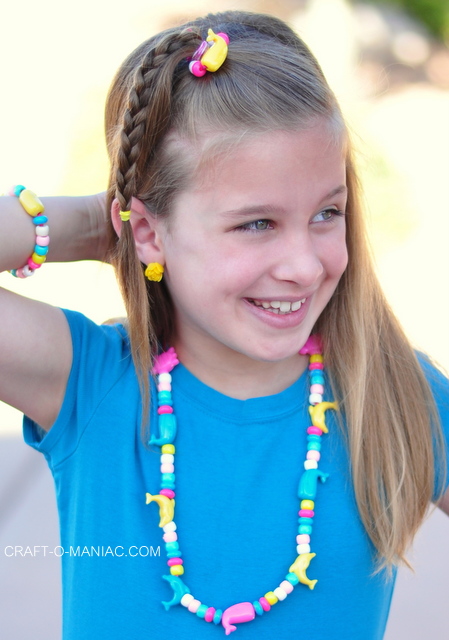 Kids Craft Beaded Jewelry www.craft-o-maniac.com DIY Handmade Beaded Jewelry www.craft-o-maniac.com