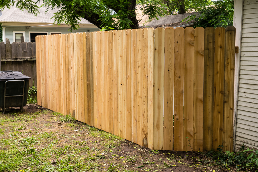Keep Smiling: Backyard Privacy Fence FINALLY!