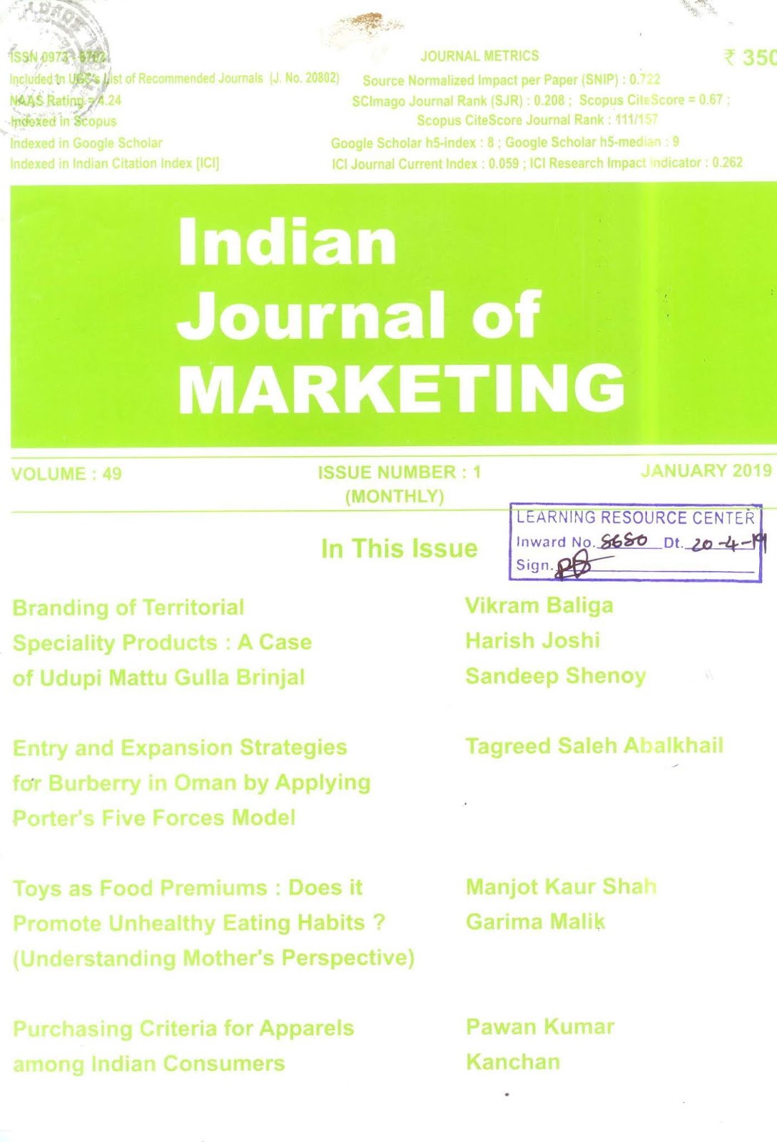 http://indianjournalofmarketing.com/index.php/ijom/issue/view/8327