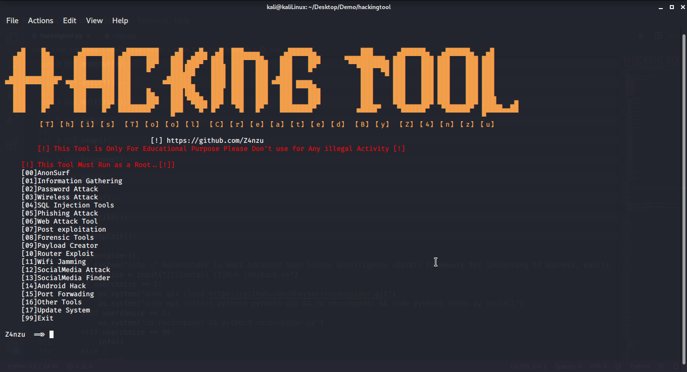 All in One Hacking tool For Hackers (2023)