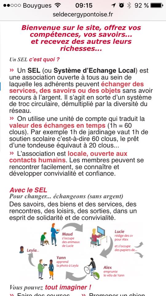 Systèmes d’échanges locaux améliorés