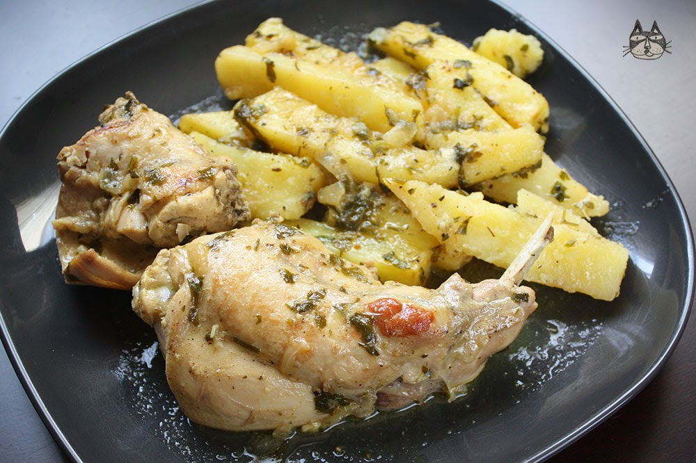 Airinie Cooks Her Eclectic Kitchen Lapin a la graine de moutarde