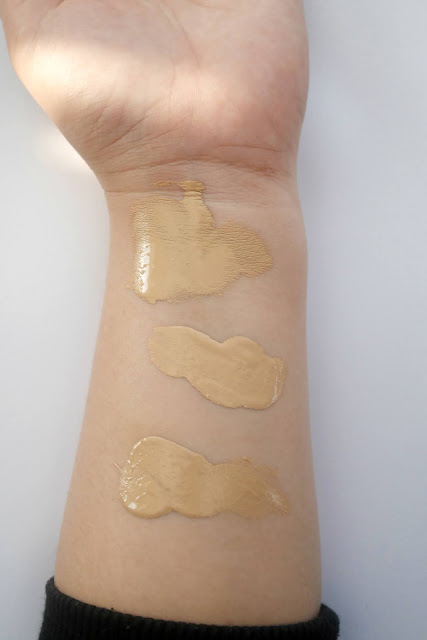 Maybelline Fit Me Foundation Matte Poreless Swatches