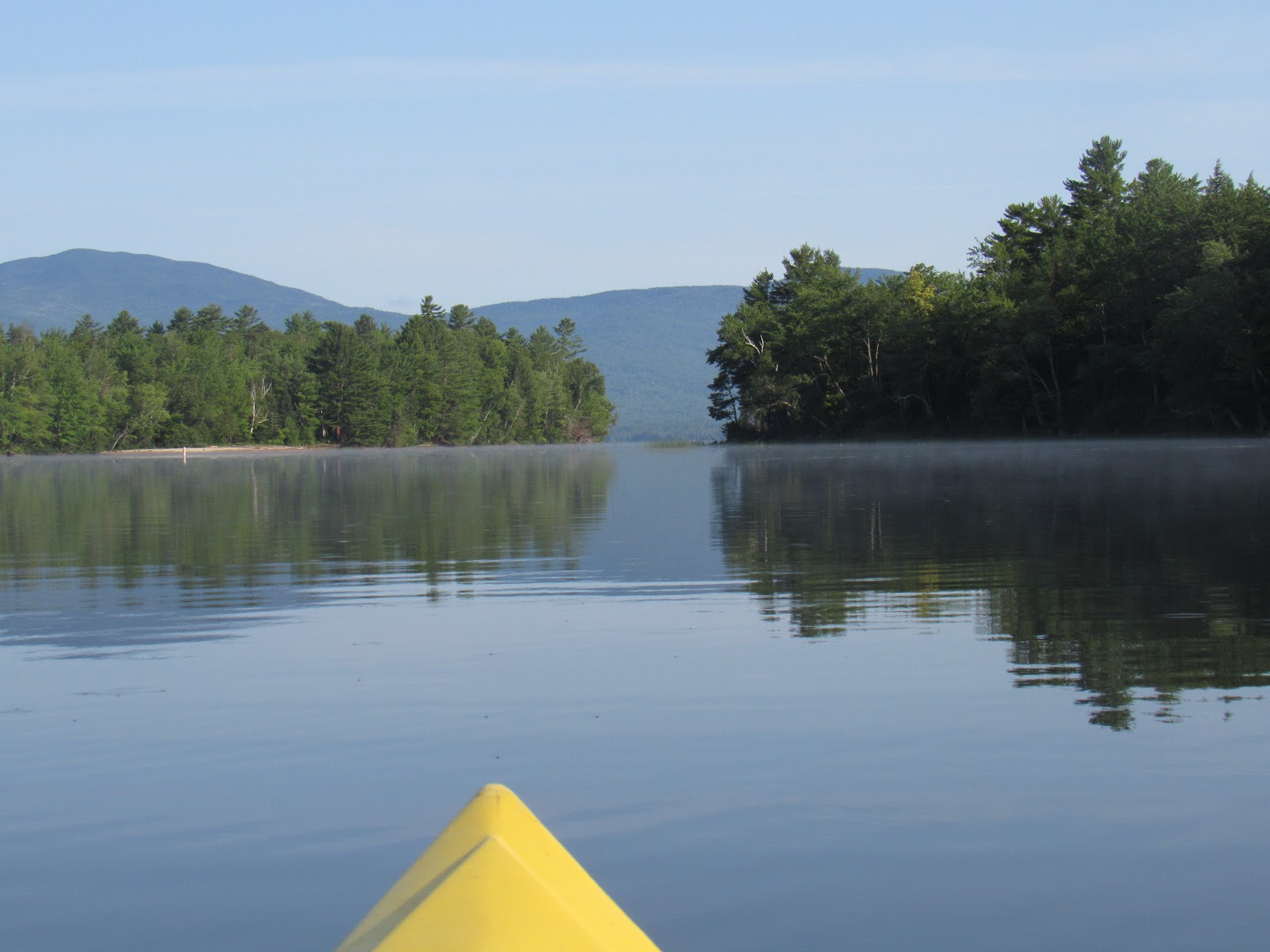 Recreational Kayaking in Maine b Lake, Weld Maine