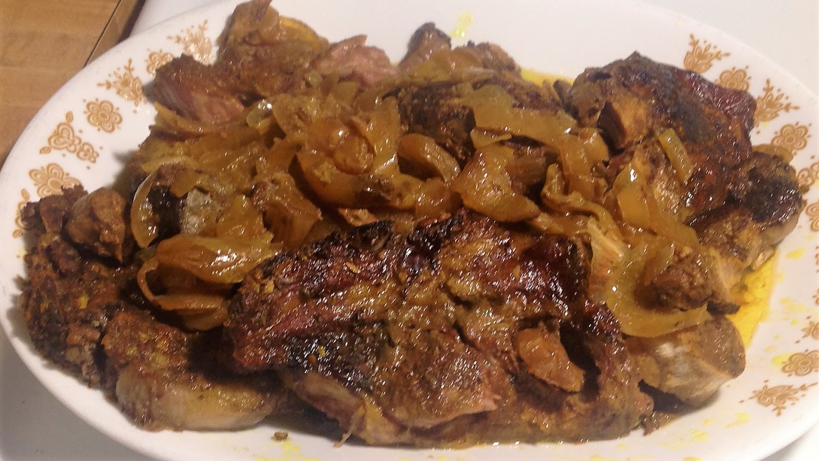 The Left Chapter Slow Cooker Curried Lamb Shoulder Chops w. Garlic & Onion