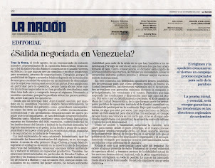 EDITORIAL DE LA NACIÓN SOBRE VENEZUELA