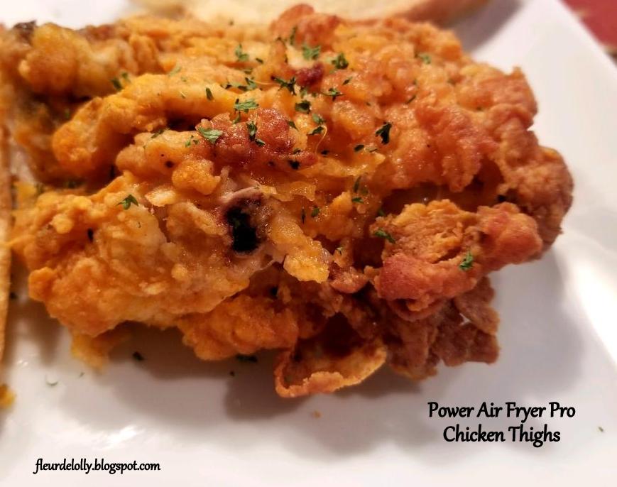 Fleur de Lolly PowerXL AirFryer Pro Chicken Thighs and French Fries