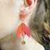 Feather earrings fashion